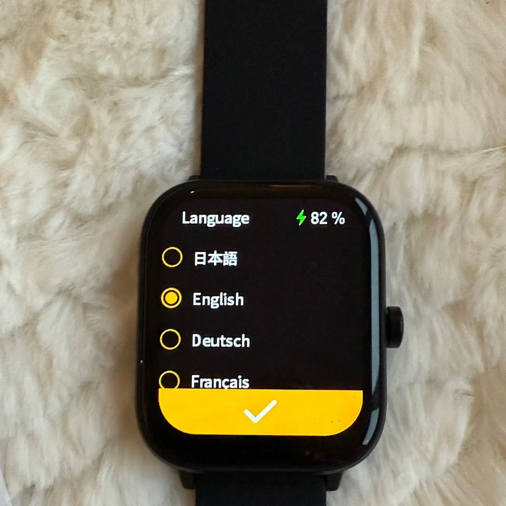 Advanced Smartwatch with Black Strap